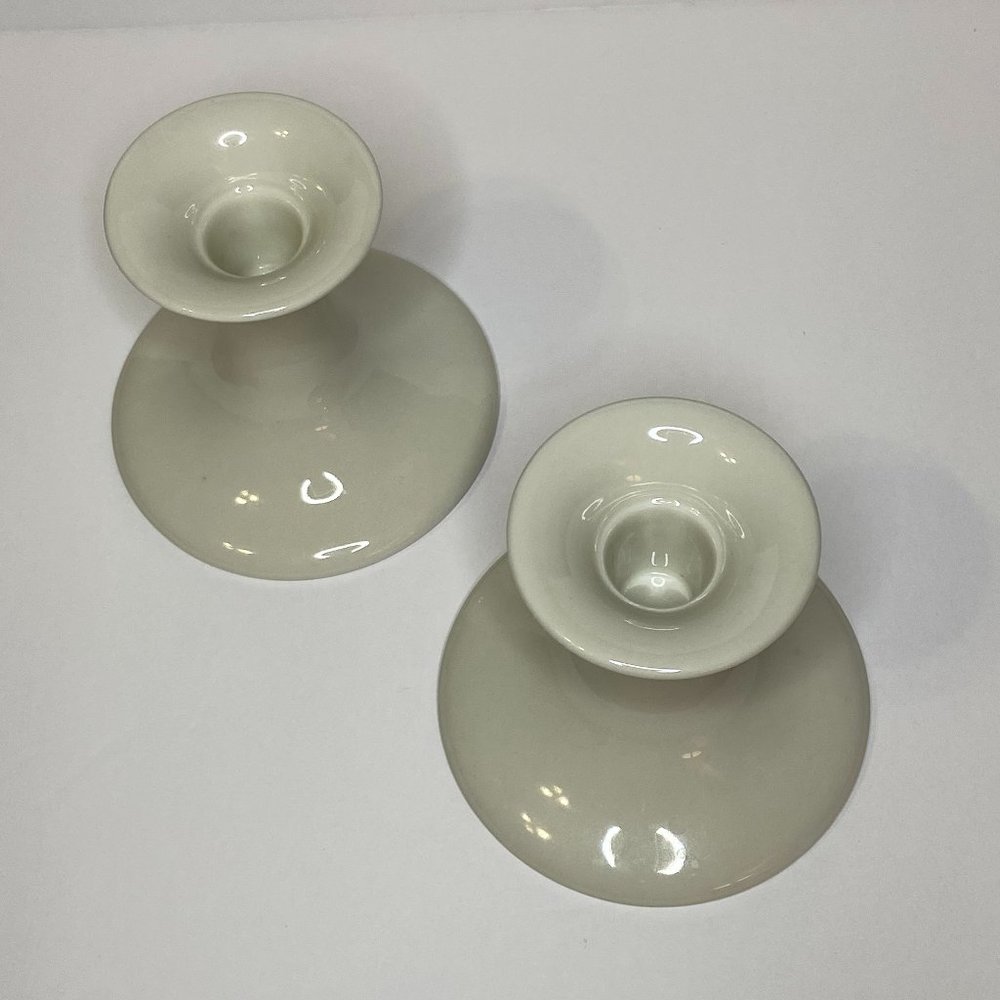 Vintage Fitz & Floyd Pair of Candle holders,‎ Cream color
